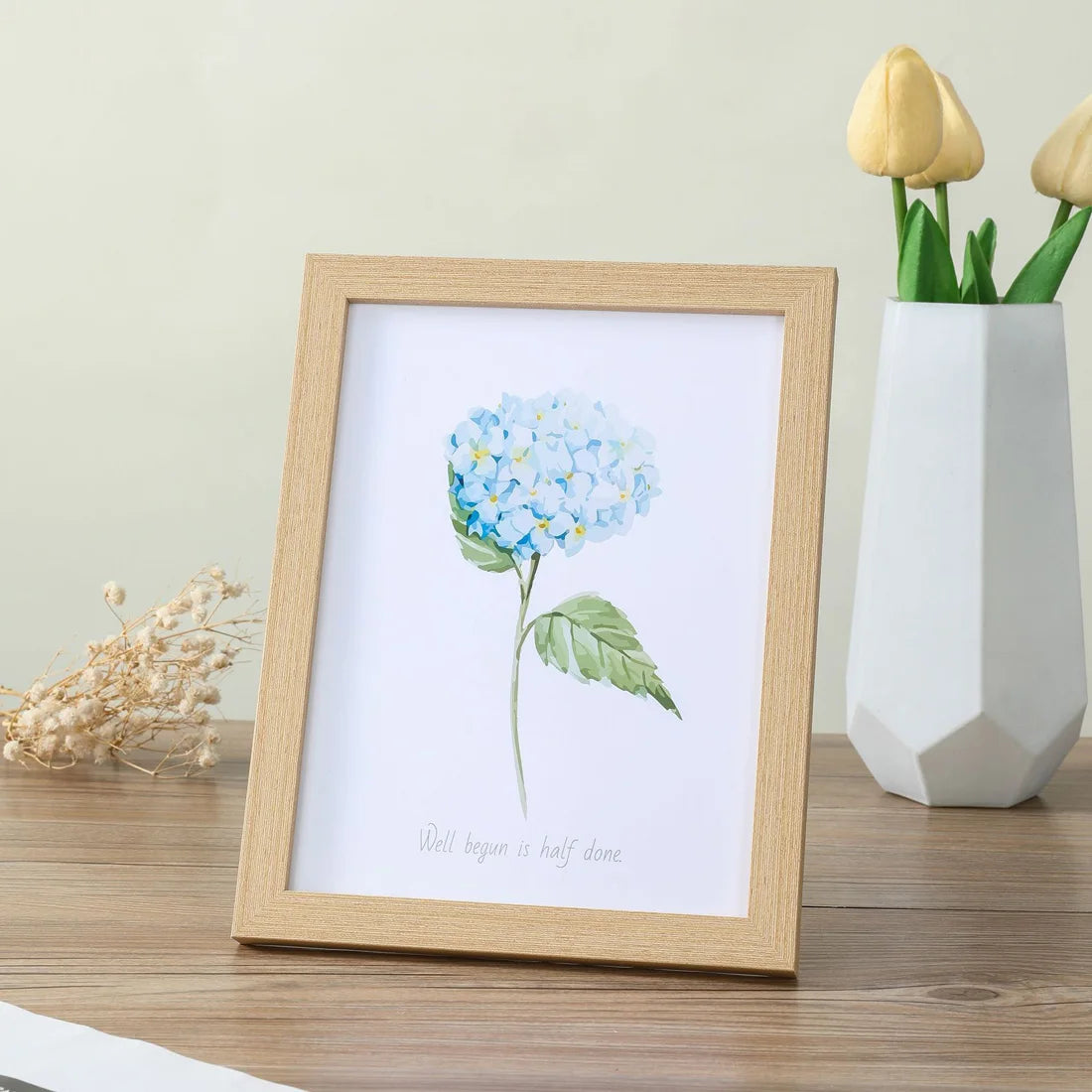 Modern Rectangle Brown Wood Standing-Hanging Photo Frames/ Many Various Sizes: 5 x7 inch/5 x 9 inch/11 x 15 inch