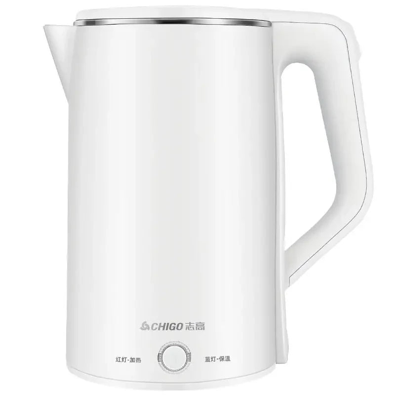 High Power Stainless Steel Thermal Insulation Electric Hot Water Kettles/AC-Powered/Colors-White/Green/Black/Silver
