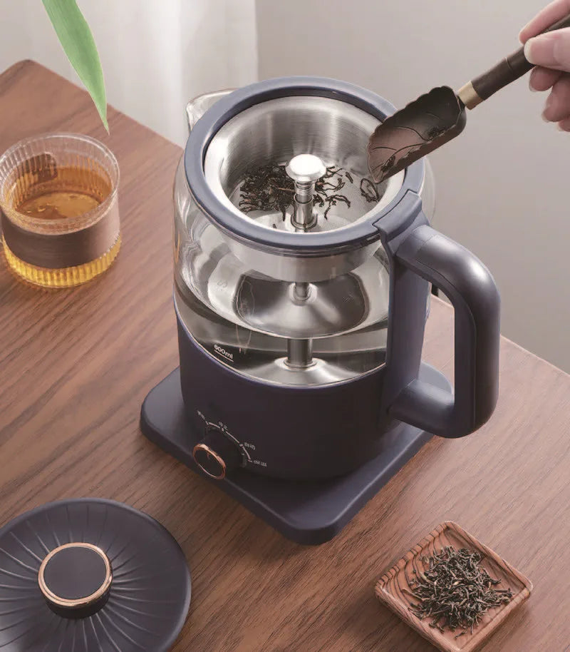 Electric Glass Stainless Steel Spray AC-Powered Tea Kettles/Colors-Blue/Black/Clear