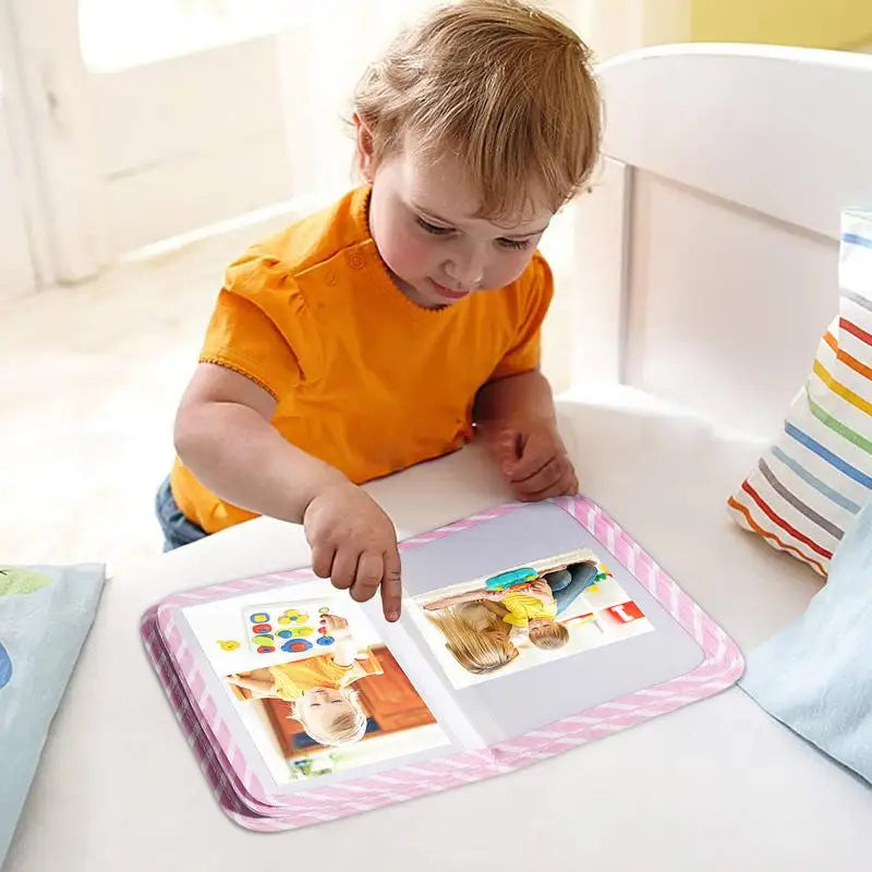 Babies Little Unicorn My First Year Of Growth Keepsake Photo Albums/Colors-Pink/Striped/Animals