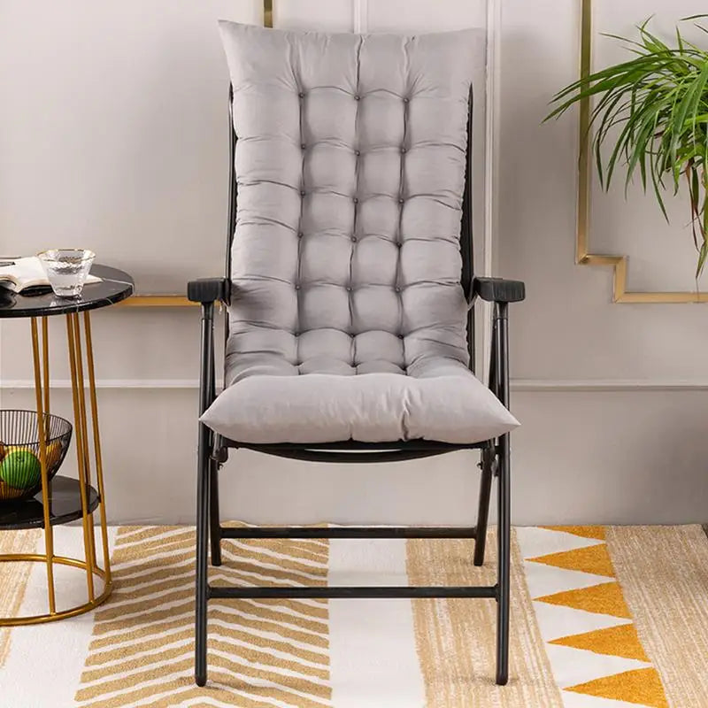Anti-Slip Pearl Cotton Rocking Chair Recliner w/Cushion /Colors-Gray/Khaki Brown/Multicolor/