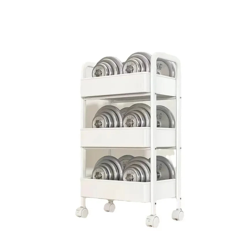 4 Tiers /Multi-Layer Plastic Storage in Kitchen/Colors-White/Black