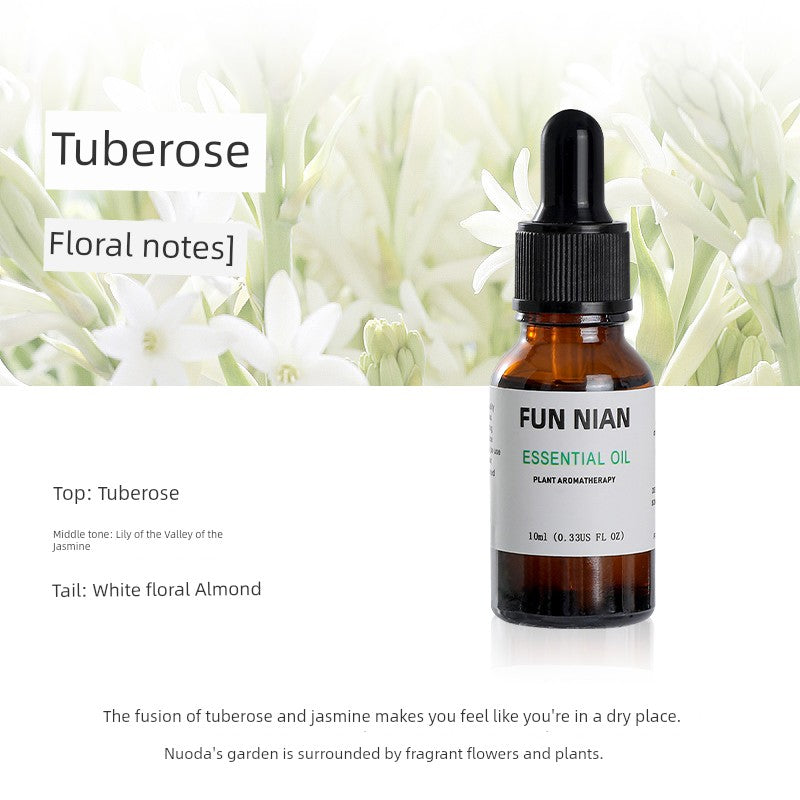 Fun Nian Water-Soluble Plant Aromatherapy Essential Oil Bottle Cap Dropper Design For Humidifier/Colors-Black/Brown/White/Blue/Multicolor