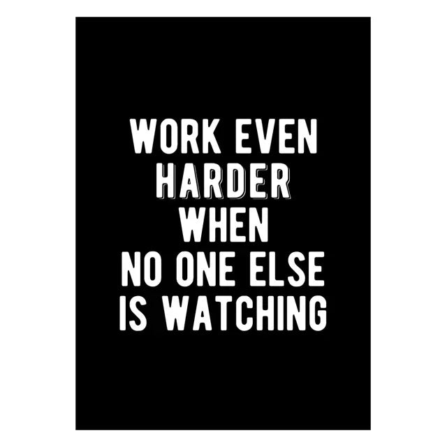 Unframed Modern Rectangle Canvas Black-White Letters Inspirational Quote Prints/Many Sizes