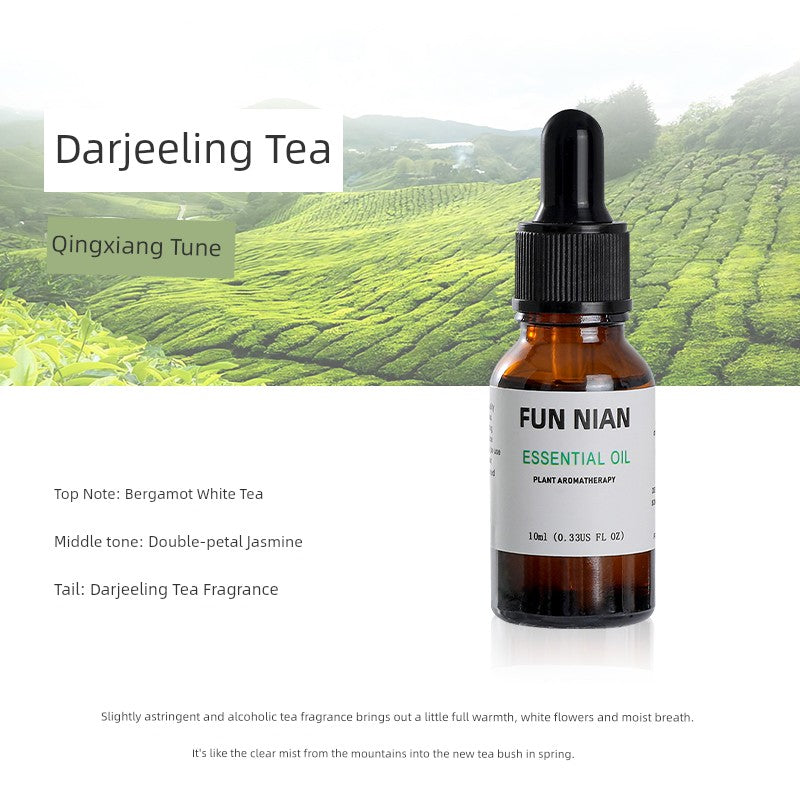 Fun Nian Water-Soluble Plant Aromatherapy Essential Oil Bottle Cap Dropper Design For Humidifier/Colors-Black/Brown/White/Blue/Multicolor