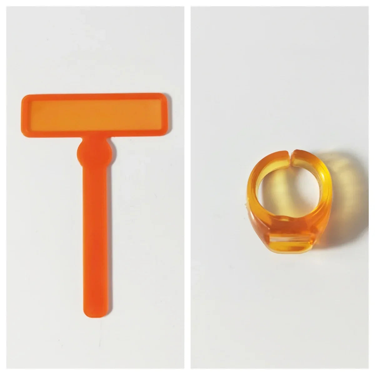 1Pc Fluorescent Bookmark Transparent Guide Reading Ring for Dyslexic Kids w/ ADHD Book Word Finger Focusing Read Tools