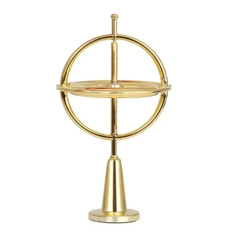 MEADE One-Piece Casting Self-Balancing Finger Mechanical Gold Metal Gyroscope-Anti-Gravity Desktop Spinning Tops /Colors-Gold/Black/Silver/Ages: 13-18 Years Old-Adults