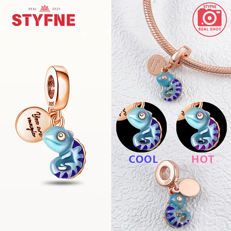 925 Sterling Silver Firefly Charms Glow in The Dark Pendant For Original Bracelet for Women fine Jewelry Love Gifts Diy