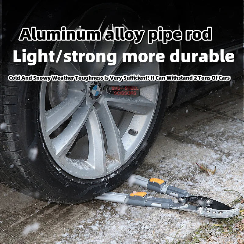 AIRAJ Bypass Pruning Shears with Gear-Operated Cutting System Cuts Branches Thicker than 30 MM SK-5 Steel intensification Blade