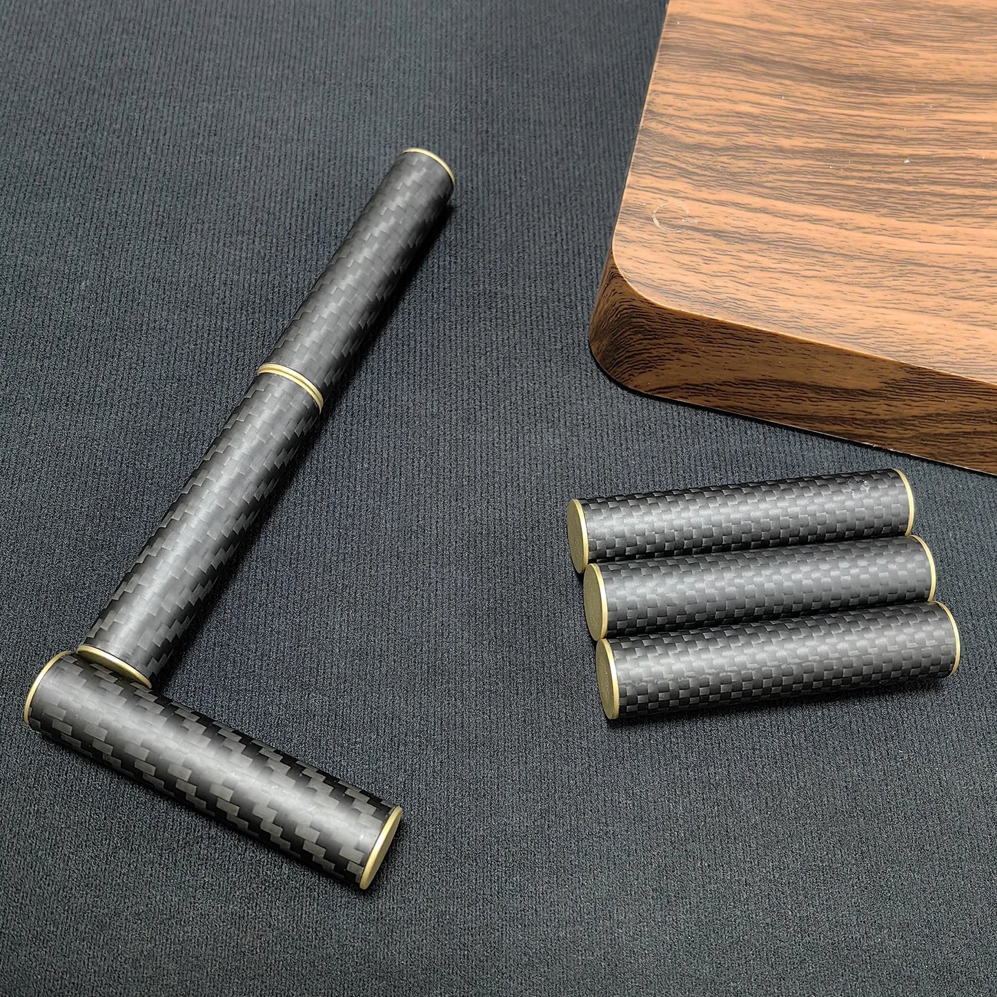 Young Adults Black Checkered Design Metal Magnetic Tri-Section Round Cylindrical Stick Rotating Fidget Toys/Ages: 13-!8 + Years Older