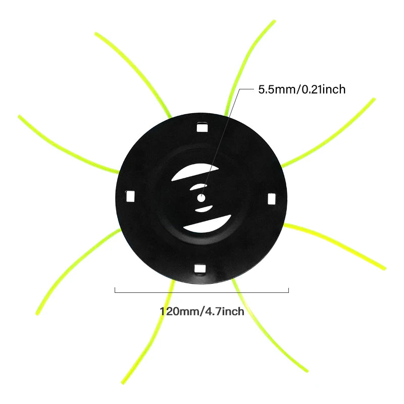 LUSQI Lithium Lawn Mower Head Universal Grass Trimmer Head Removal Of Weed Brushcutter Power Tools Parts For Home Garden