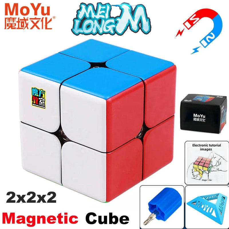 NULL Kids Medium Hard Plastic Square Shaped 3D Dissection Stickless Magic Fury Magnetic Fast Speed Mechanical Puzzle Rubik Cube Toys/Ages: 6-14 Years Old + Older/Colors-Red/Green/Orange/Blue/White/Clear/Geometric