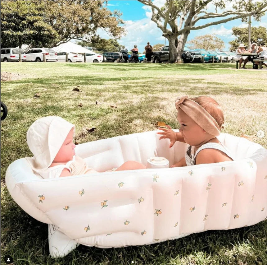 Newborn Babies-Preschooler Foldable PVC Soft Inflatable Bathtubs/Ages: Newborn 0-3 Years Old/ Colors-Animals/Khaki Bear/Rabbit/Love Bear/Olive/Little Bear Head/Tiger