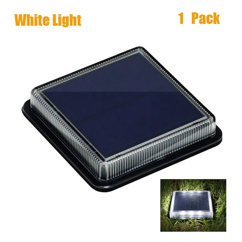 12 LEDs Solar Deck Light Largest Solar Panel Outdoor Solor Power Step Light Stair Lamp Waterproof Auto ON/Off Garden Decoration