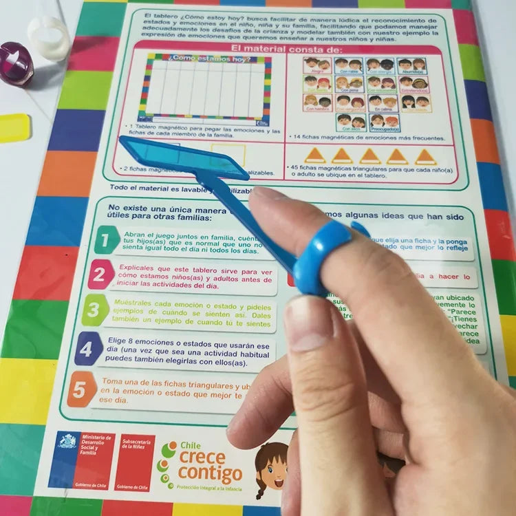 1Pc Fluorescent Bookmark Transparent Guide Reading Ring for Dyslexic Kids w/ ADHD Book Word Finger Focusing Read Tools
