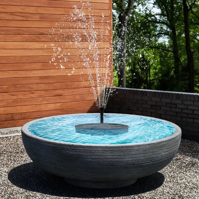 New Mini Solar Water Fountain Pool Pond Waterfall Fountain Garden Supplies Decoration Outdoor Solar Powered Fountain Bird Baths