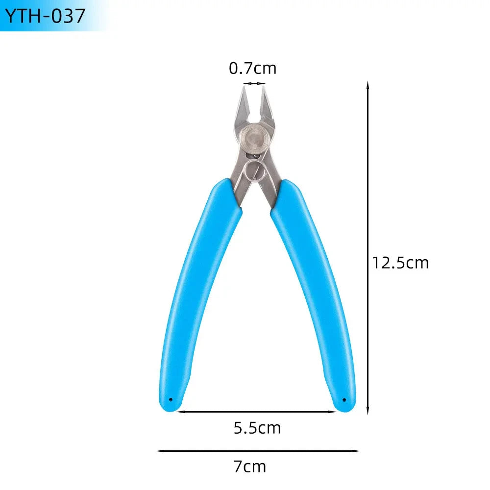 Universal Stainless Steel Pliers DIY Electronic Diagonal Side Cutting Nippers Wire Cable Cutter 3D Printer Parts Hand Tools