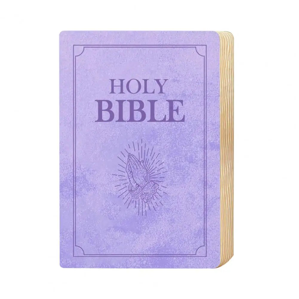 Realistic Bible Shaped Soft Non-Fading Cotton Polyester Wear-Resistant Throw Pillows/Colors-Purple/Khaki/Blue/Brick Red/Light Green