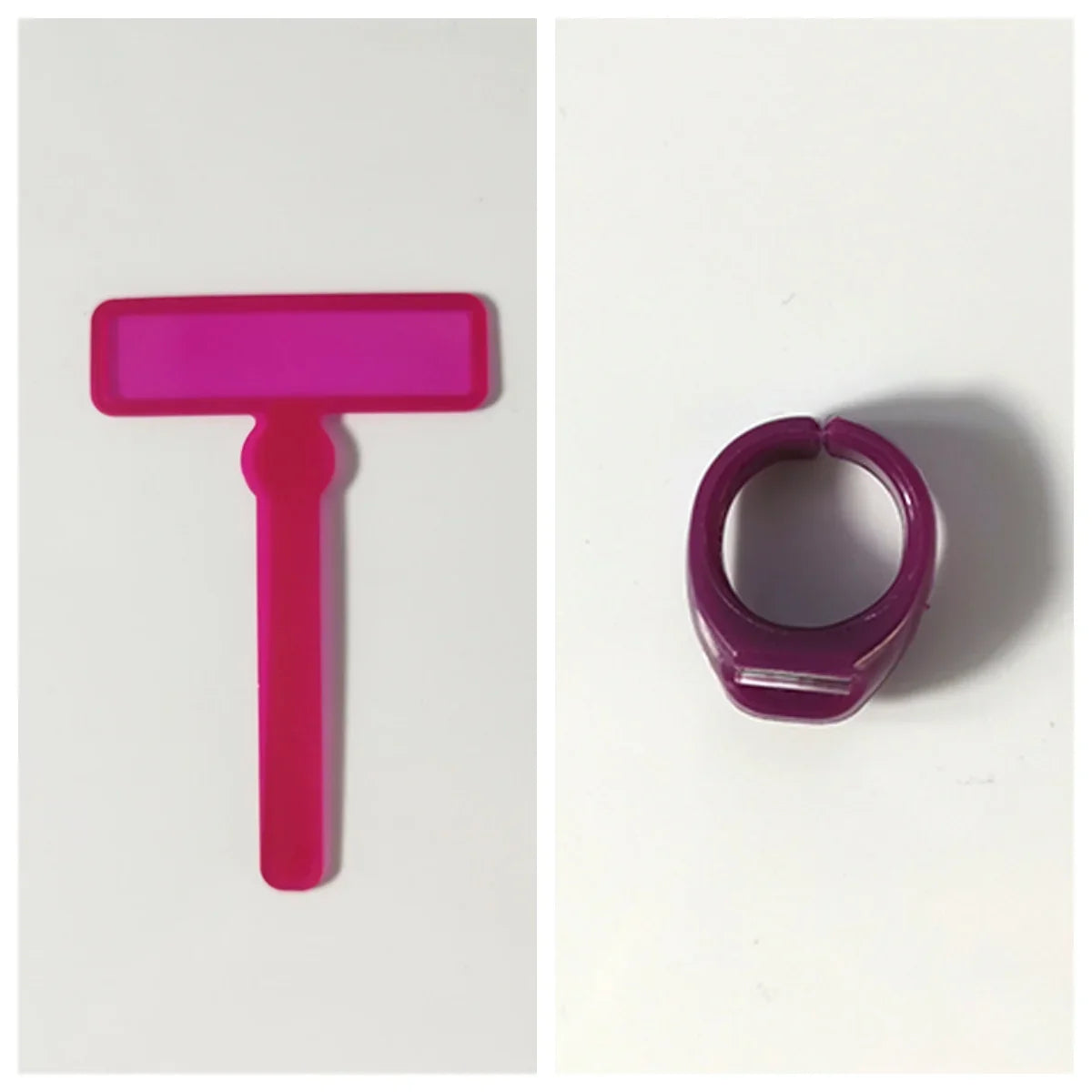 1Pc Fluorescent Bookmark Transparent Guide Reading Ring for Dyslexic Kids w/ ADHD Book Word Finger Focusing Read Tools