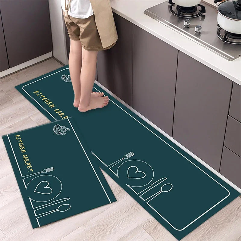 Kitchen Long-Small Rectangle Indoor Modern Hand-Machine Washable Anti-Slip Waterproof Polyester Rugs/Colors-Blue/Gray/ Multicolor/ Black/Green/White/Geometric/Dots