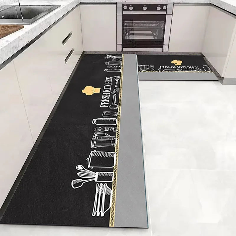 Kitchen Long-Small Rectangle Indoor Modern Hand-Machine Washable Anti-Slip Waterproof Polyester Rugs/Colors-Blue/Gray/ Multicolor/ Black/Green/White/Geometric/Dots