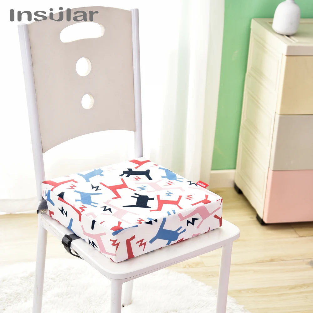 Babies Oxford Fabric Cute Cartoon Design Booster Cushion Seats/Colors-White/Blue/Navy/Rainbow/Floral/Geometric/Multicolor/Animals/Ages: 1-6 Years Old
