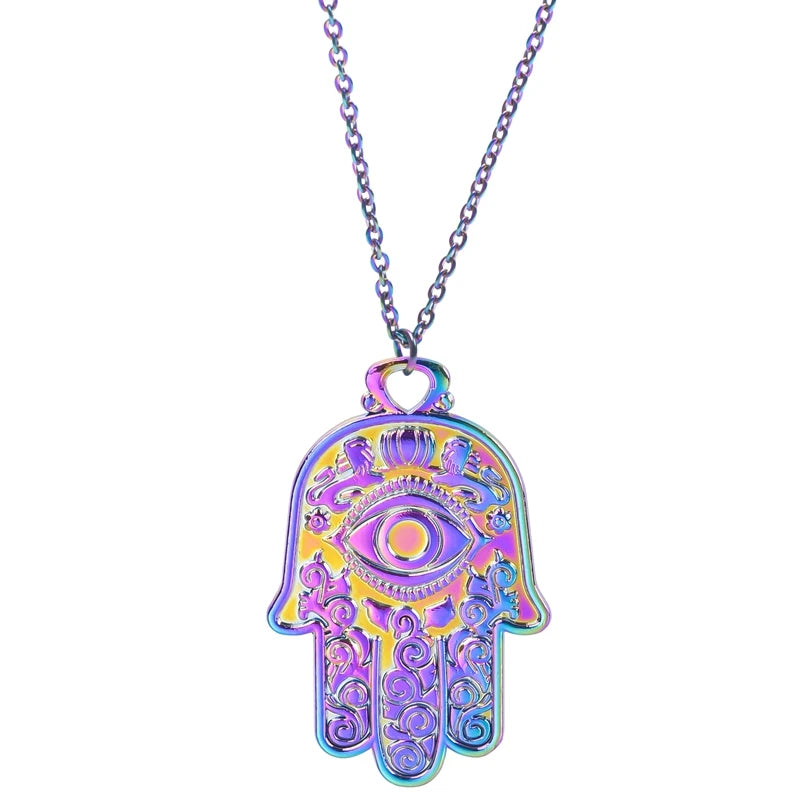 Adult's Multicolor Stainless Steel Imitation Necklaces