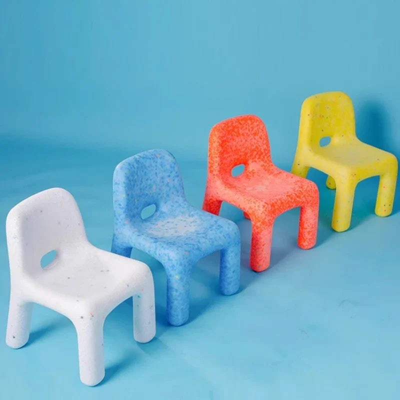 Toddlers Size Oval Shape Plastic White Table Colorful Chairs Set/Colors-White/Blue/Orange/Green/Assembly Required