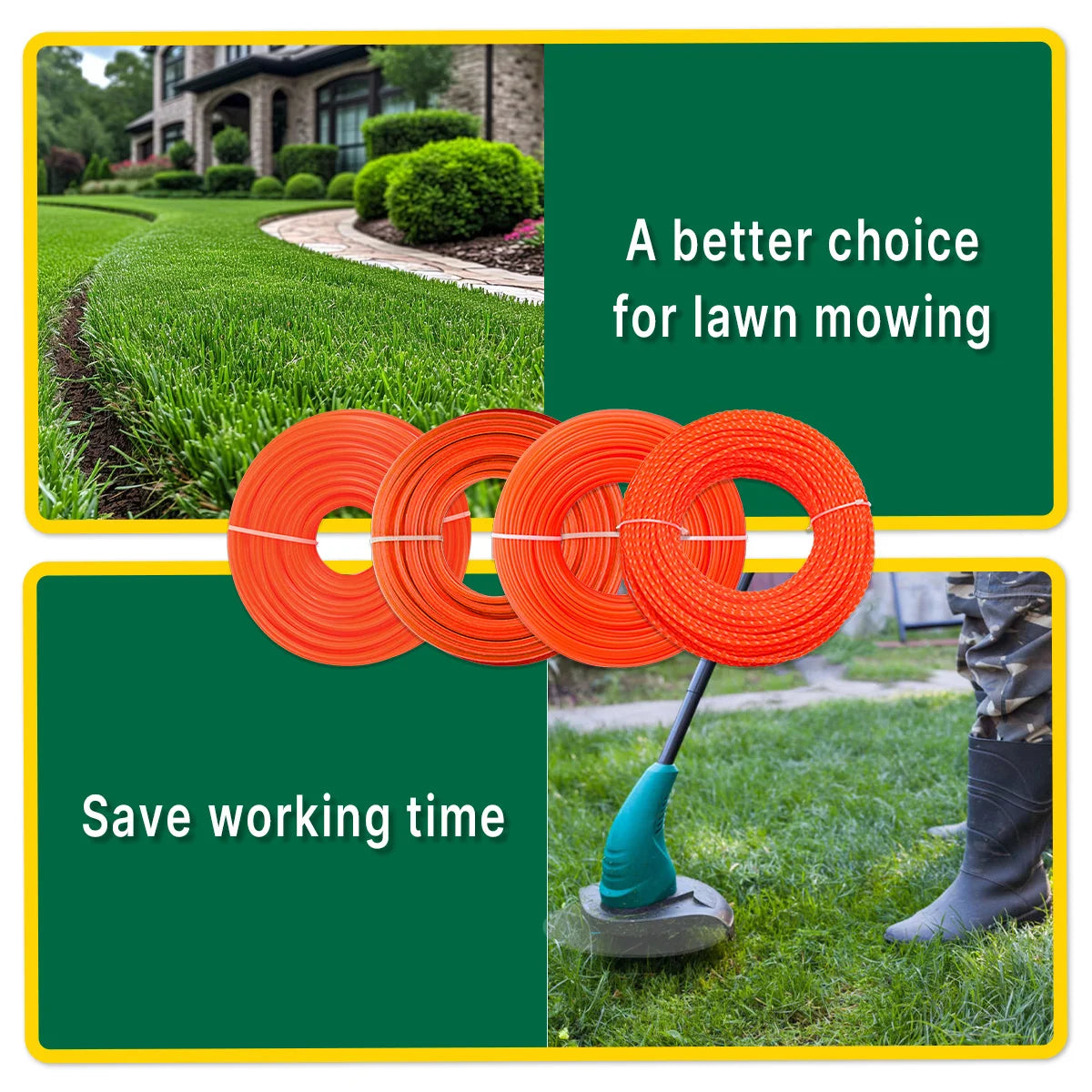 High strength grass rope, a variety of specifications, suitable for all kinds of weeder, garden power tools accessories