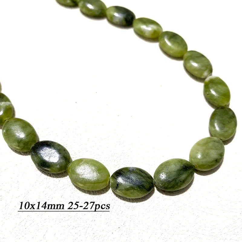 Wholesale 100% Natural Green Jade Cylinder Square Irregular Faceted Round Stone Beads for Jewelry Making Diy Bracelet Charms