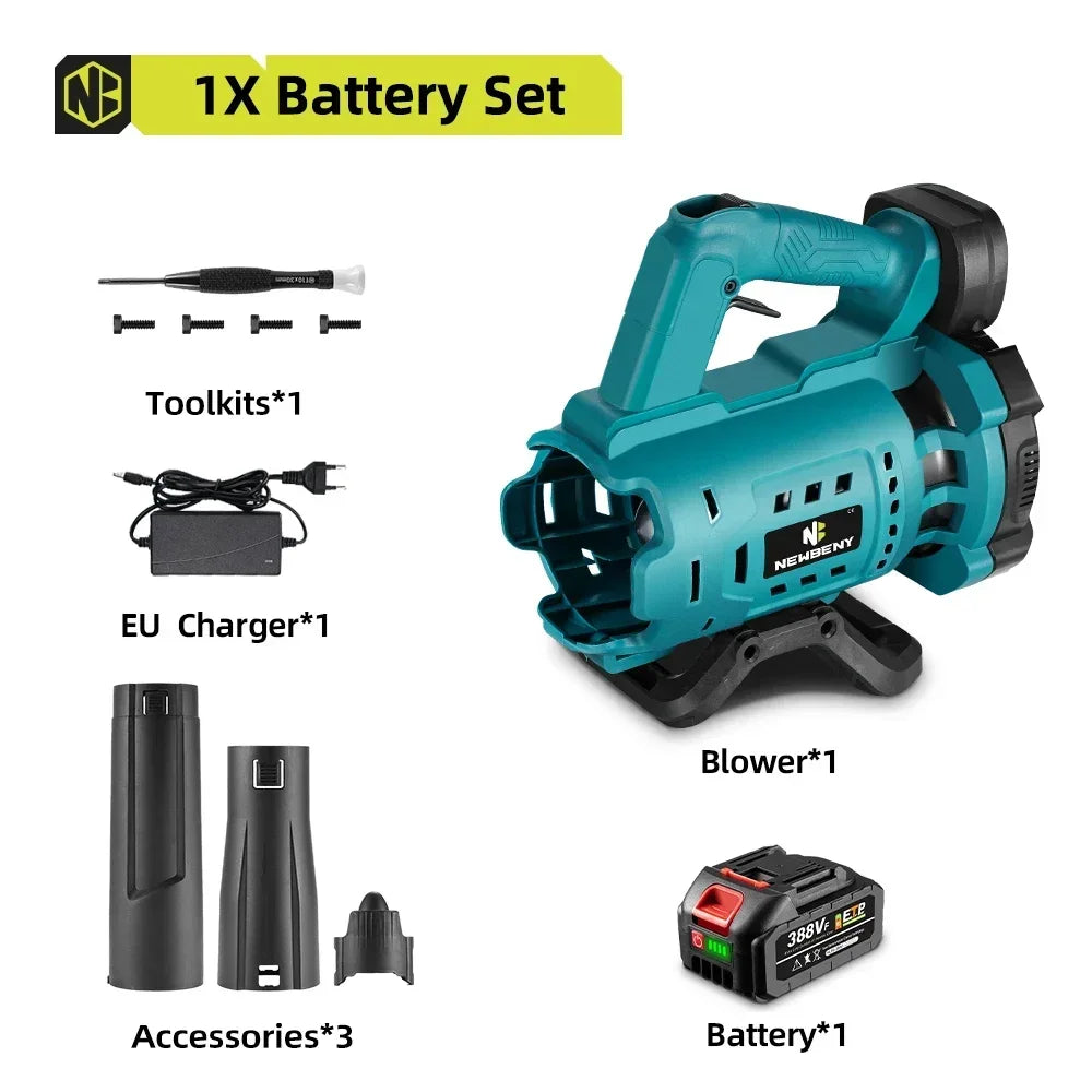 NEWBENY Electric Blower Variable Speed Cordless Powerful Household Leaf Snow Dust Blower Power Tools For Makita 18V Battery