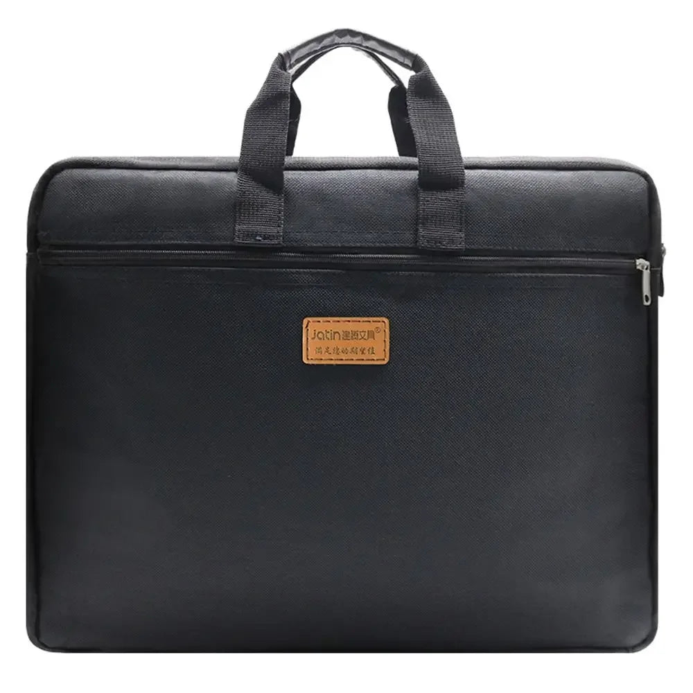 Unisex Polyester Nylon Portable Oxford Cloth Zipper 4A Paper Documents Briefcase Bags/With Handles/Colors-Black/Green/Blue/Red/Yellow/Multicolor