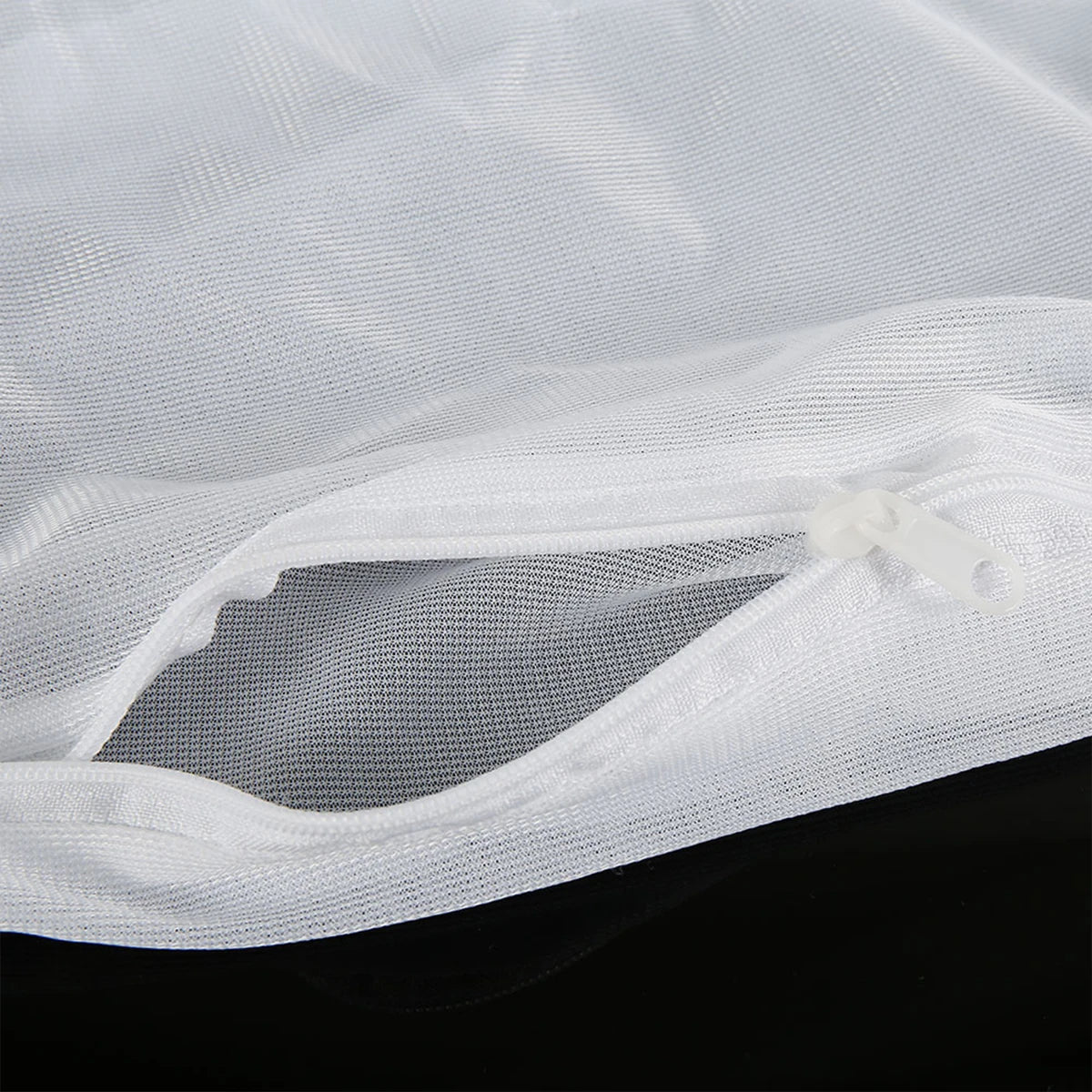 No-EN-Name-Null Removable Washable Polyester Fabric Lazy Teardrop Shaped White-Gray Mesh Bean Bag Inner Liner Chair Accessories /For Bean Bag Chair/Without Filling/Sizes: Small /Medium/ /Large