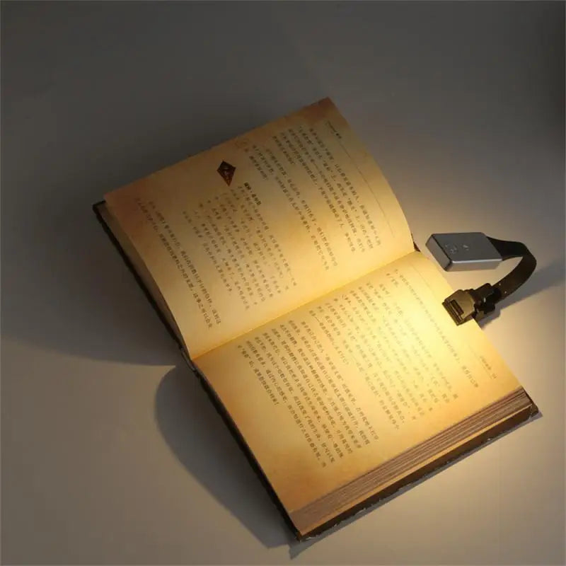 1-5 PCS Set Black LED Adjustable Color Dimming Detachable Flexible Portable USB Rechargeable Bookmark Clip Lights