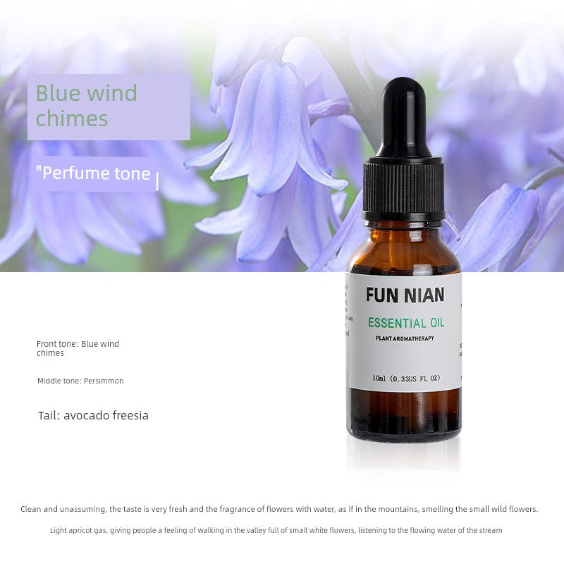 Fun Nian Water-Soluble Plant Aromatherapy Essential Oil Bottle Cap Dropper Design For Humidifier/Colors-Black/Brown/White/Blue/Multicolor