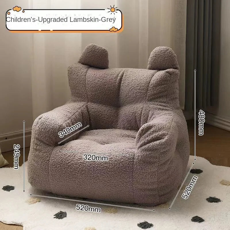 OMGD Baby-Toddler Bean Bag Play Sofa /Colors-Beige/Yellow/White/Gray