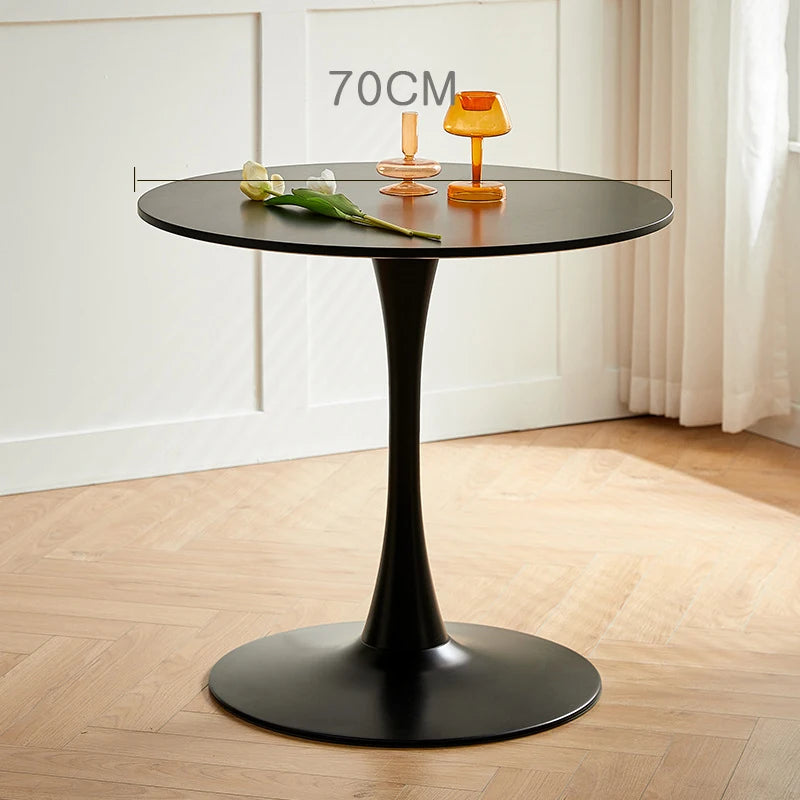 Small Round Dining Tables/ Wood Panels/Chair Color-White/Blue/Red/Pink/Black/1 White Fold Table/ Black Table-3 Sizes 60cm/70cm/80cm/ Colors-White/Clear/Blue/Black