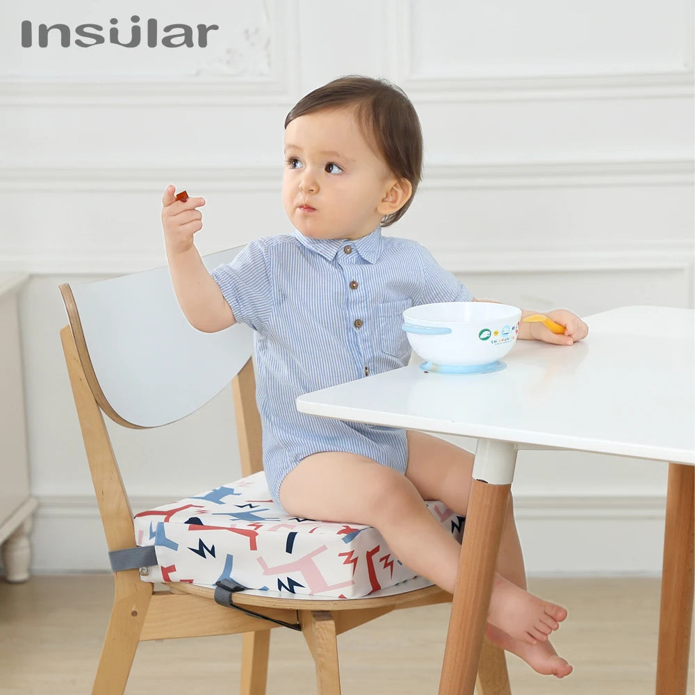 Babies Oxford Fabric Cute Cartoon Design Booster Cushion Seats/Colors-White/Blue/Navy/Rainbow/Floral/Geometric/Multicolor/Animals/Ages: 1-6 Years Old