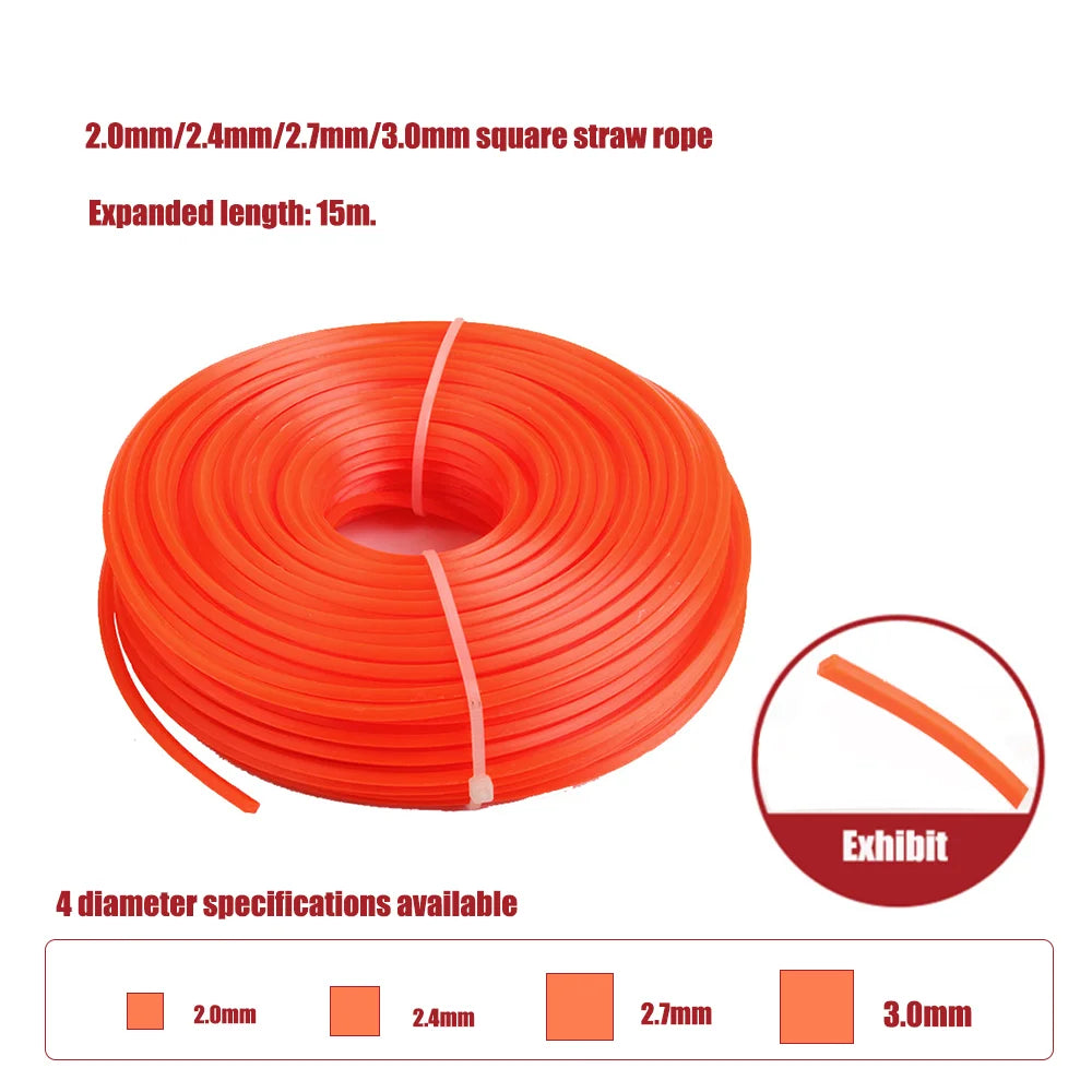High strength grass rope, a variety of specifications, suitable for all kinds of weeder, garden power tools accessories