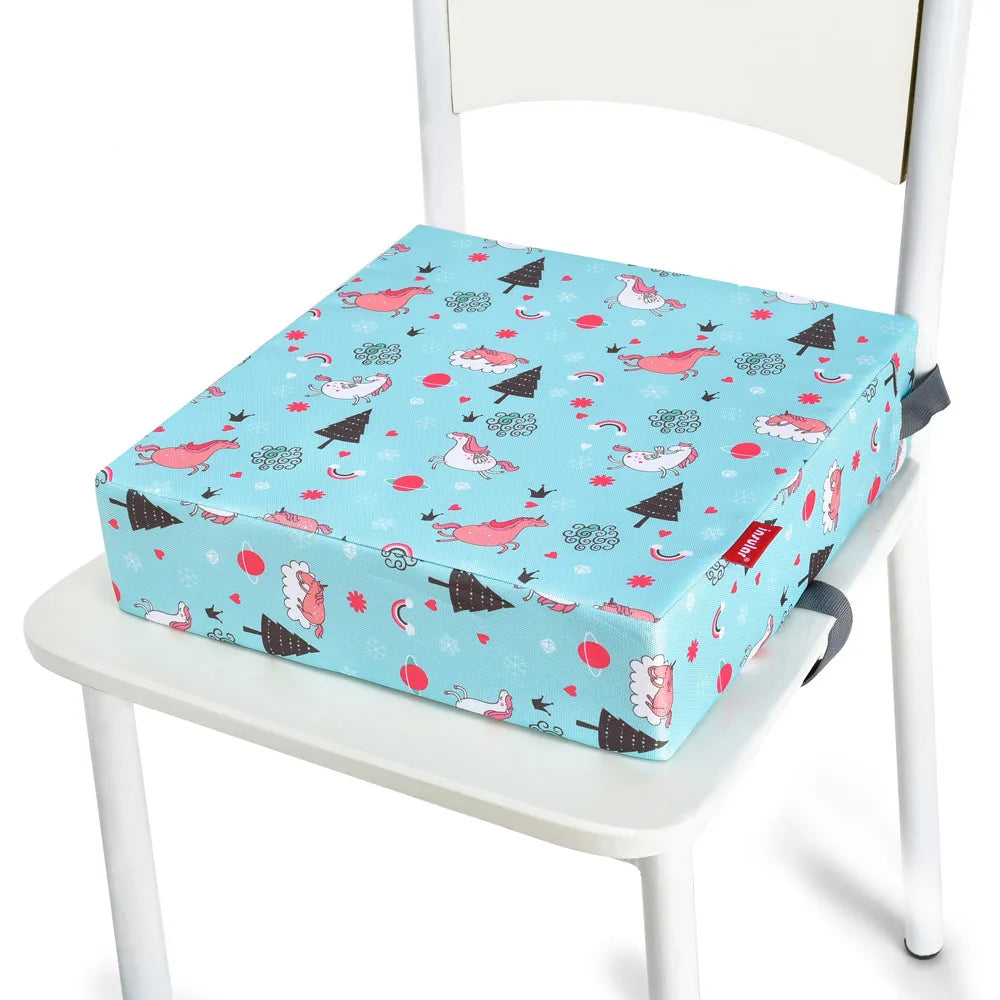 Babies Oxford Fabric Cute Cartoon Design Booster Cushion Seats/Colors-White/Blue/Navy/Rainbow/Floral/Geometric/Multicolor/Animals/Ages: 1-6 Years Old