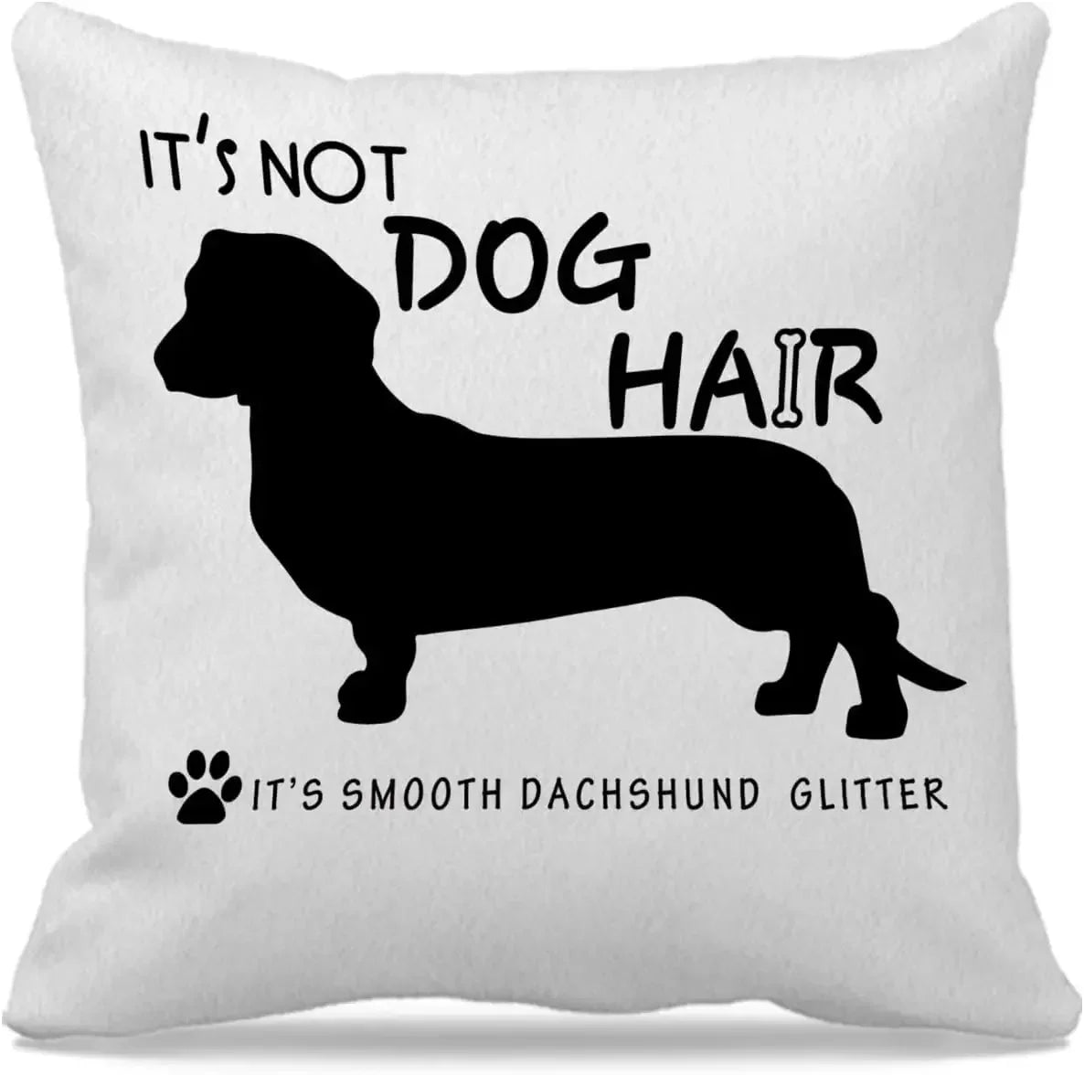 No-EN-Name-Null Soft Woven Polyester Fabric Square Printed Cute Cartoon Dachshund Pillowcases/Colors-Animal/White/Brown/Blue/Pink/Multicolor/Black/Handwash Only