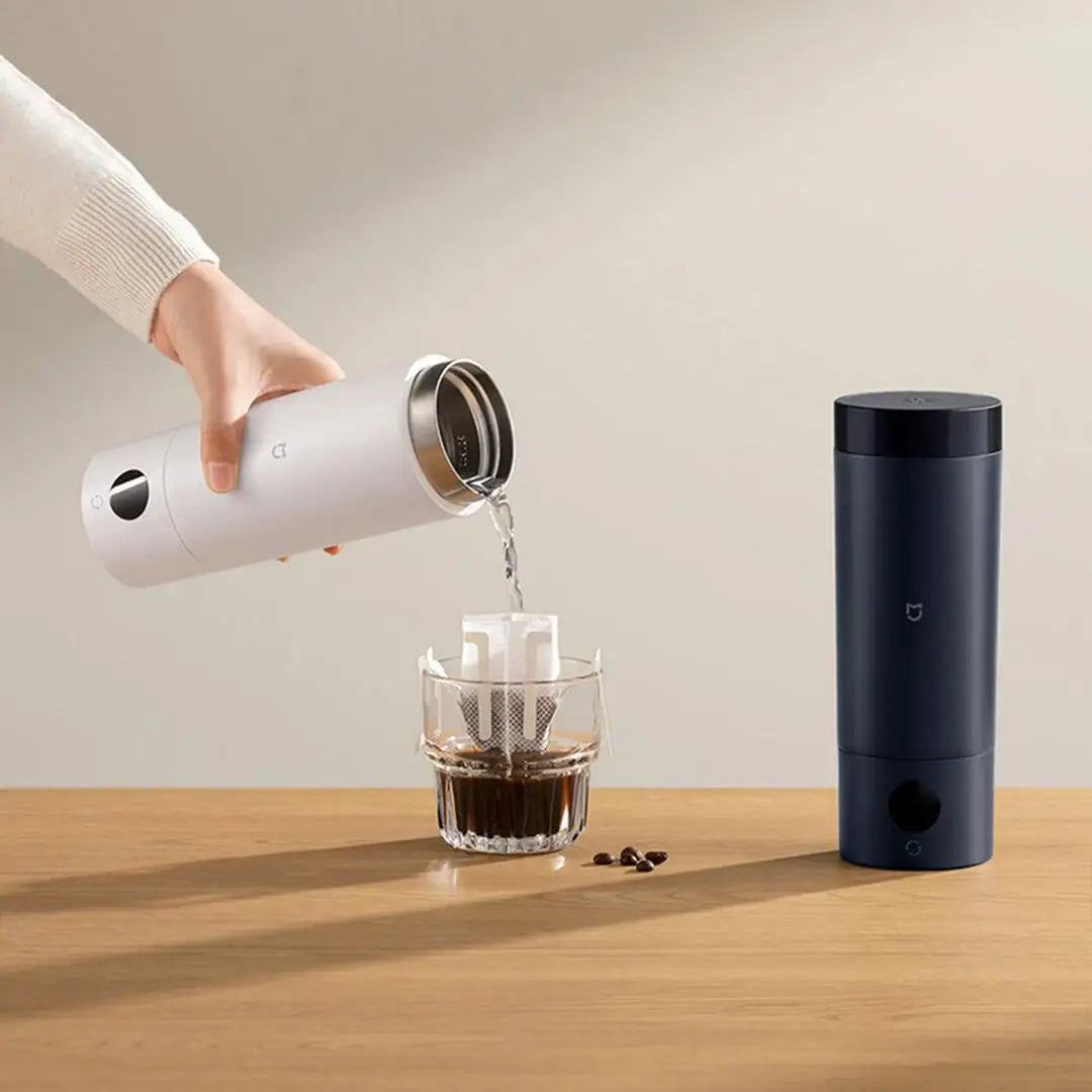 XIAOMI Mijia Stainless Steel Insulated 2 Cup Thermos Portable Fast Electric Kettles/AC-Powered/Colors-White/Black