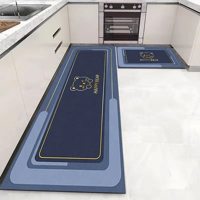 Kitchen Long-Small Rectangle Indoor Modern Hand-Machine Washable Anti-Slip Waterproof Polyester Rugs/Colors-Blue/Gray/ Multicolor/ Black/Green/White/Geometric/Dots