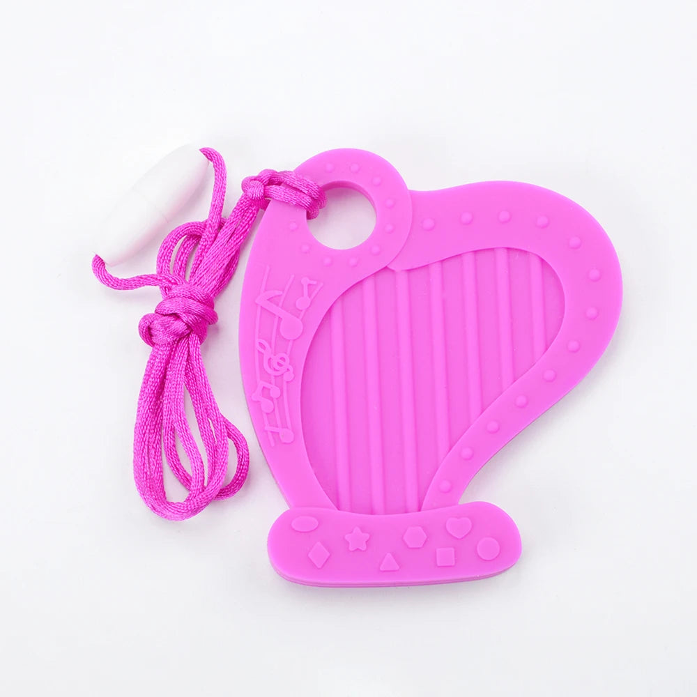 Animal Shaped Baby Silicone Teether Necklaces/Ages: Newborn-3 Years Old/Colors-Multicolor/Brown/Blue/Green/Purple/Pink