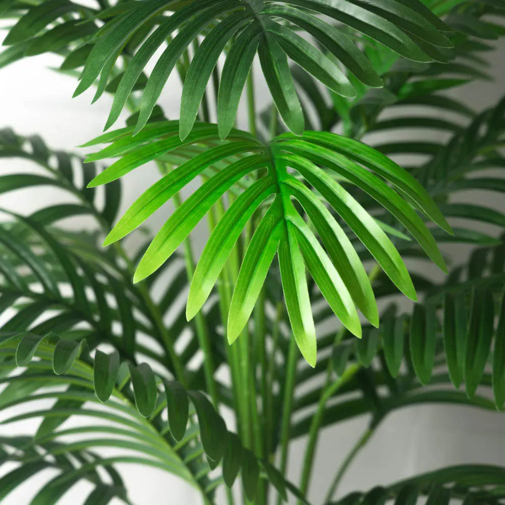 Outdoor Green Non-Flowering Large Tall Artificial Plastic Tropical Palm Tree Plants