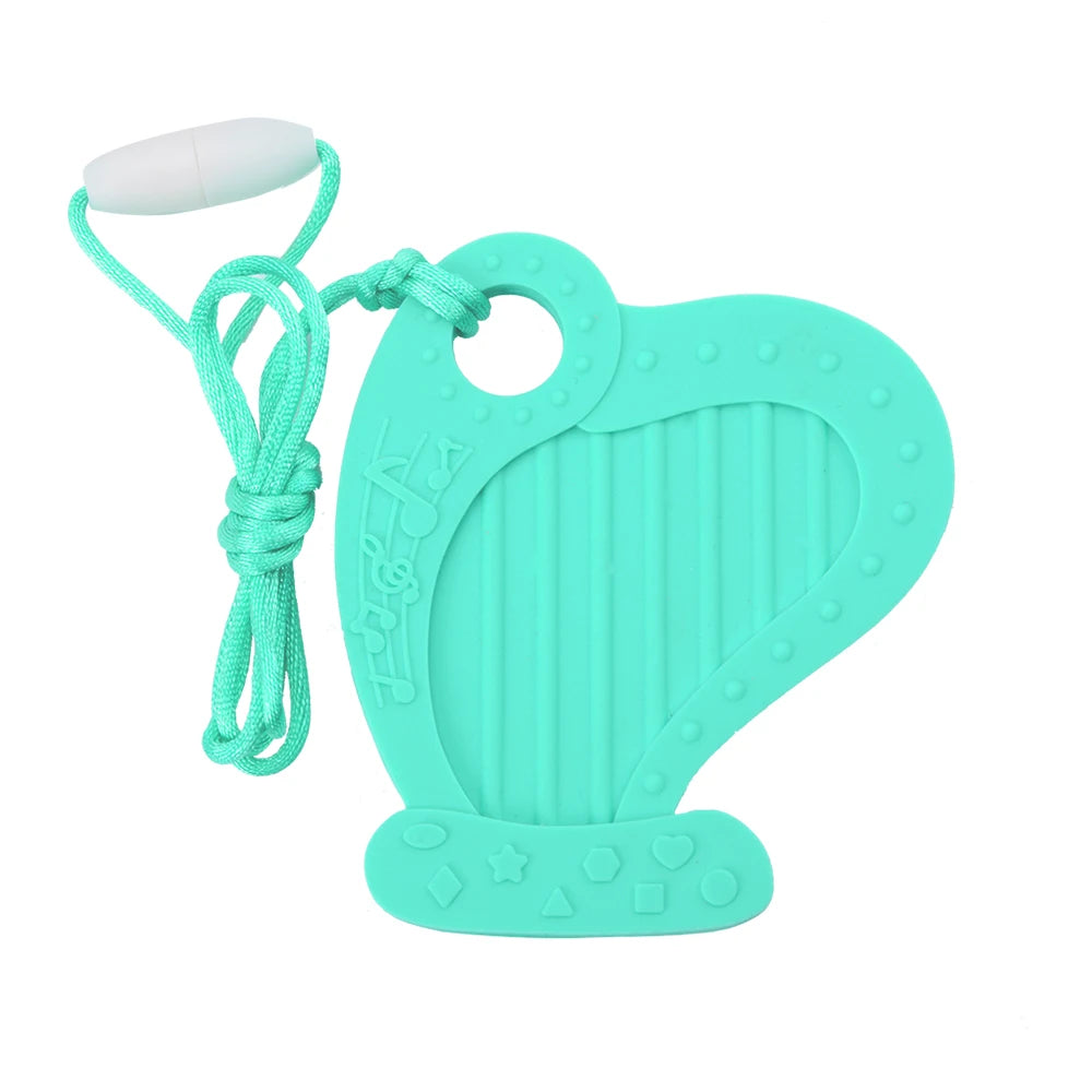 Animal Shaped Baby Silicone Teether Necklaces/Ages: Newborn-3 Years Old/Colors-Multicolor/Brown/Blue/Green/Purple/Pink