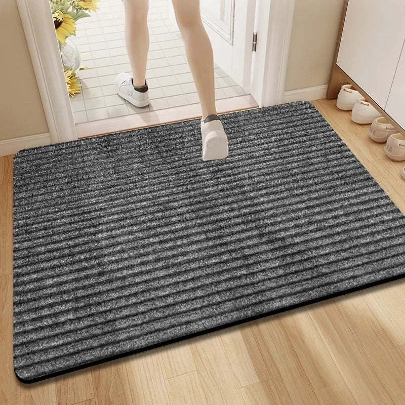 100% Polyester PERSIAN Rectangle Solid Indoor/Outdoor Non-Slip Waterproof Shaggy Door Mats/Colors-Coffee/Red/Black/Gray/Brown/Striped/Sizes: 100 x 120cm/80 x 120cm/60 x 90cm
