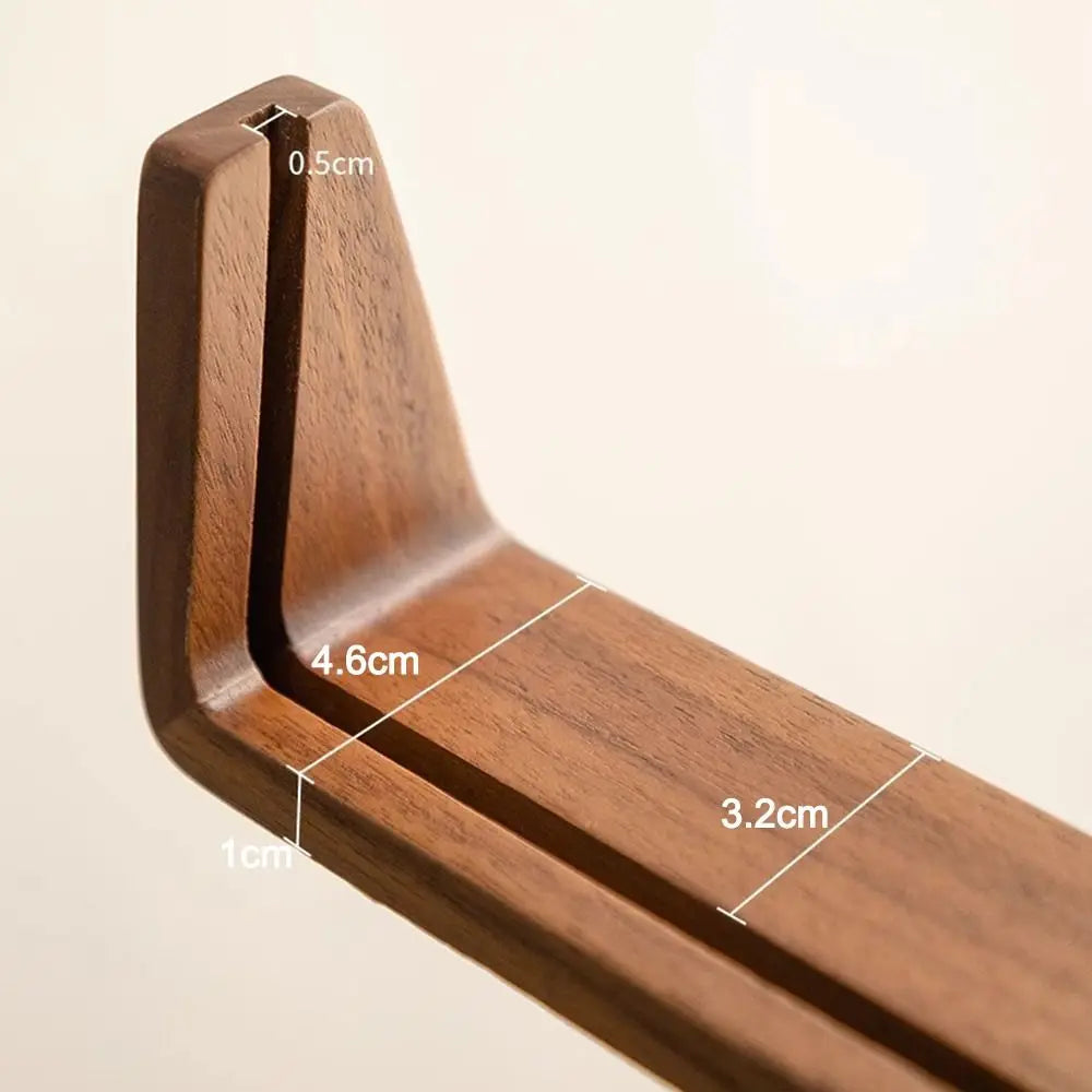 Flexible Strong Rectangle Clear Acrylic Brown Wood Base Photo Frames
