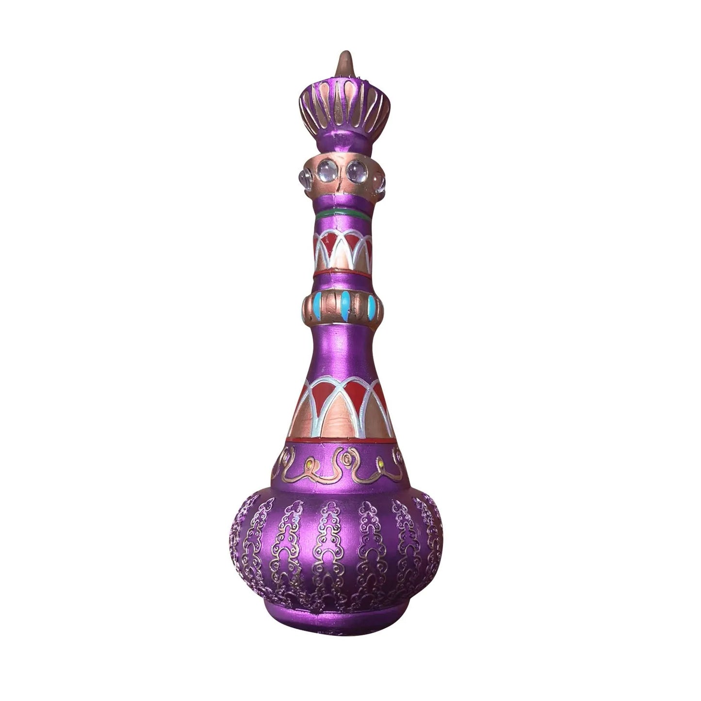 I Dream Of Jeannie Bottle Figurines /Colors-Mirrored Purple/Green/Royal Blue/ Bottle Figurines is 10.5 inches Tall