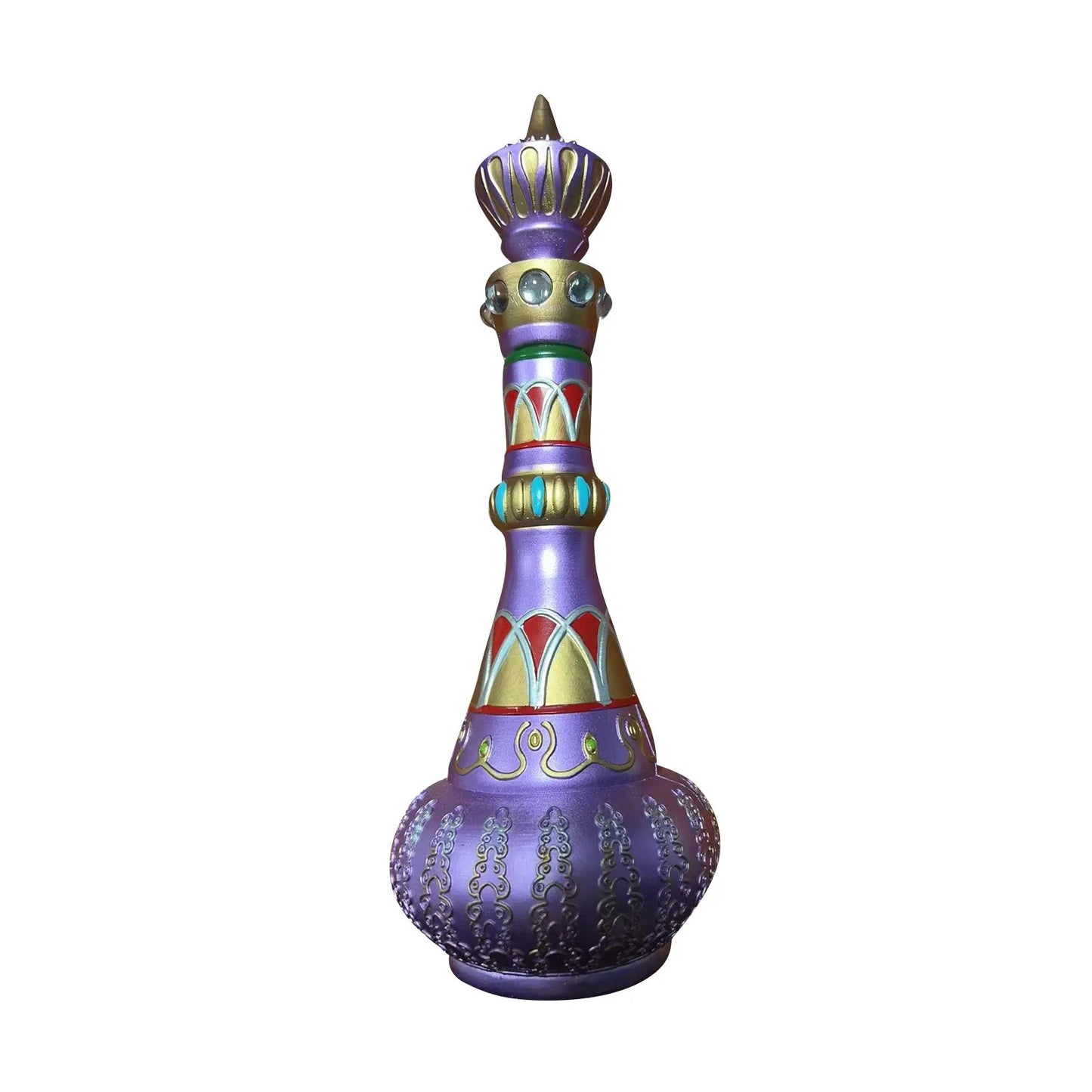 I Dream Of Jeannie Bottle Figurines /Colors-Mirrored Purple/Green/Royal Blue/ Bottle Figurines is 10.5 inches Tall